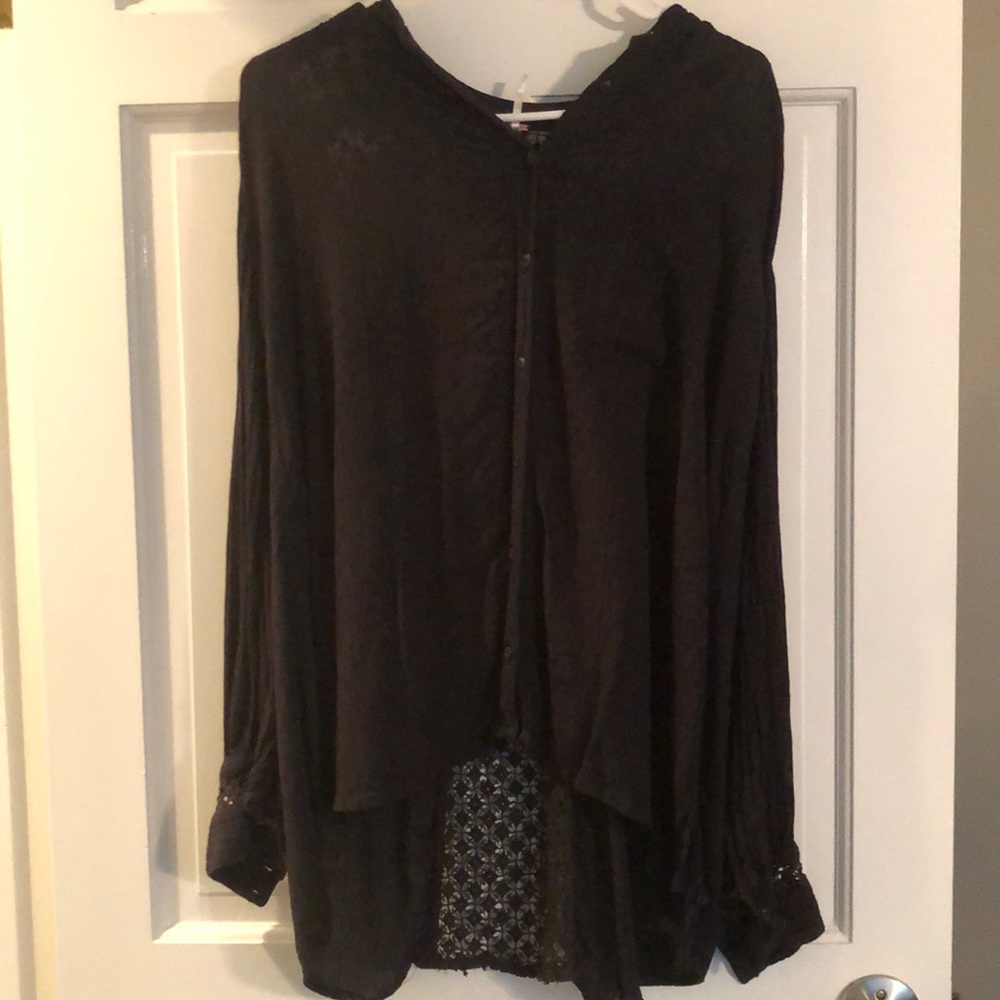 Free People Button down blouse.